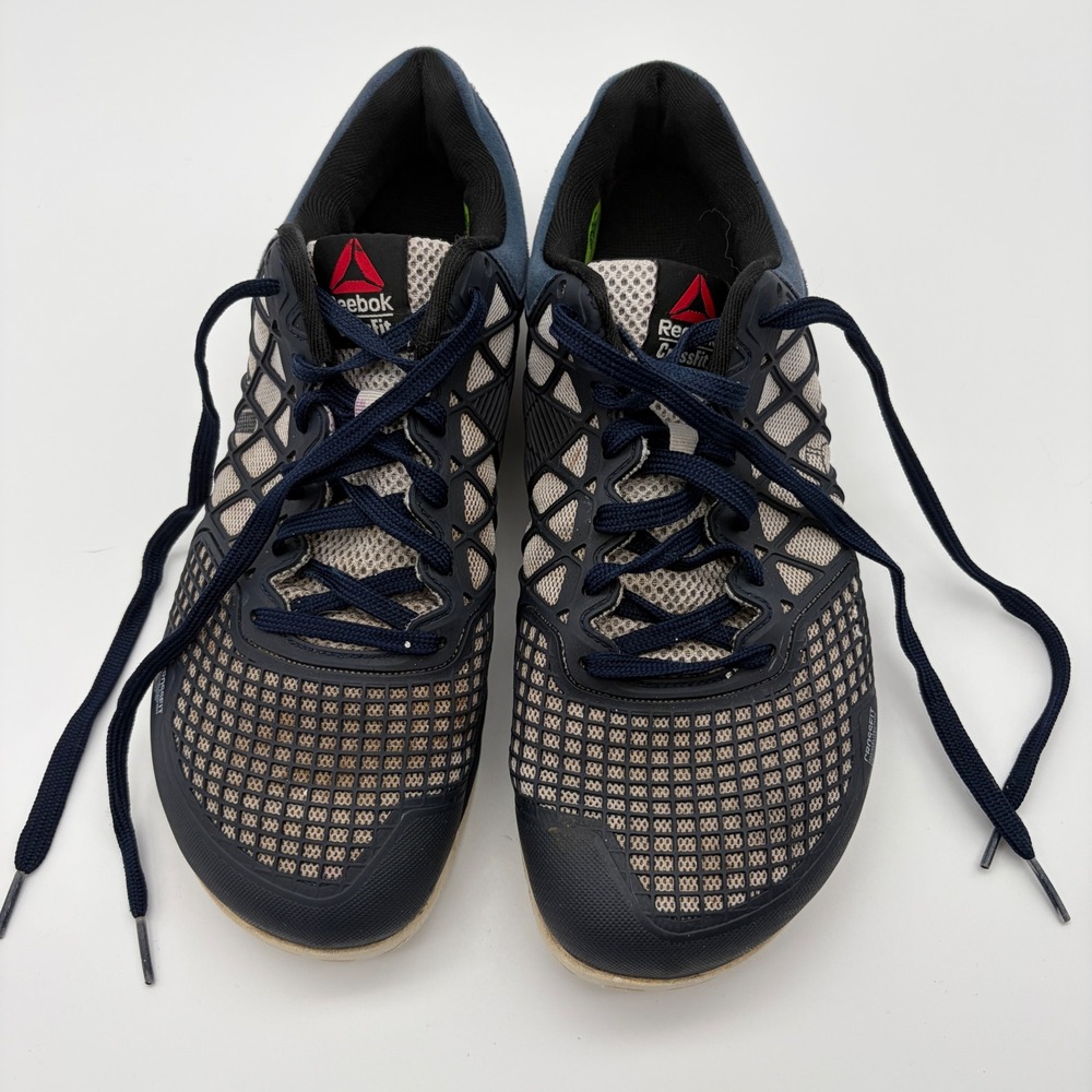 Reebok CrossFit Nano 4.0 Navy Blue Tan Training Shoes V60252 Mens 9.5